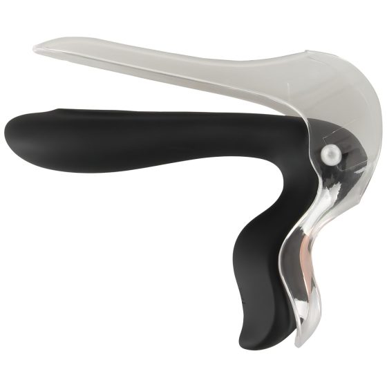 Bad Kitty - Rechargeable LED Vaginal Speculum (Black-Clear)