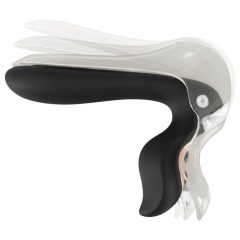 Bad Kitty - Rechargeable LED Vaginal Speculum (Black-Clear)