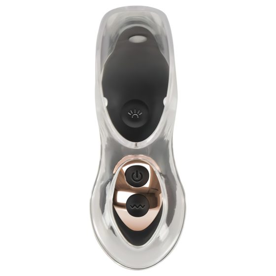 Bad Kitty - Rechargeable LED Vaginal Speculum (Black-Clear)