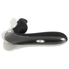 Bad Kitty - Rechargeable LED Vaginal Speculum (Black-Clear)