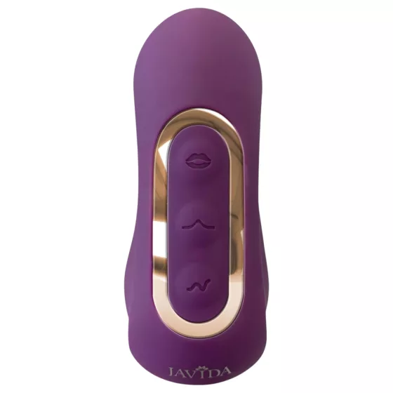 Javida - 4‑in‑1 tongue clitoral vibrator (purple)