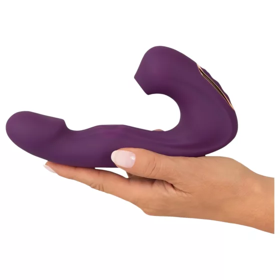 Javida - 4‑in‑1 tongue clitoral vibrator (purple)