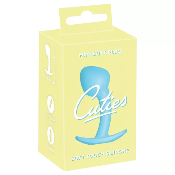 Cuties Mini Butt Plug - silicone anal plug (blue, 2.6 cm)