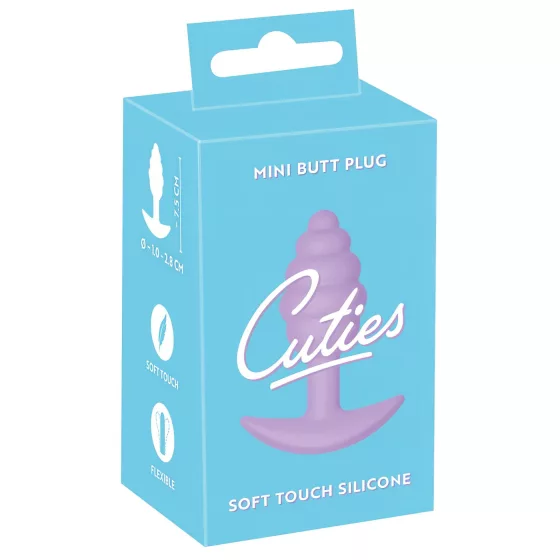 Cuties Mini Butt Plug - Silicone Anal Plug - Purple (2.8cm)