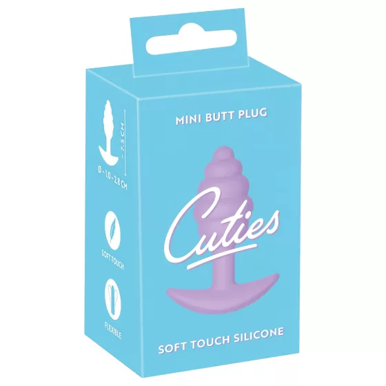 Cuties Mini Butt Plug - silicone anal plug (purple, 2.8 cm)