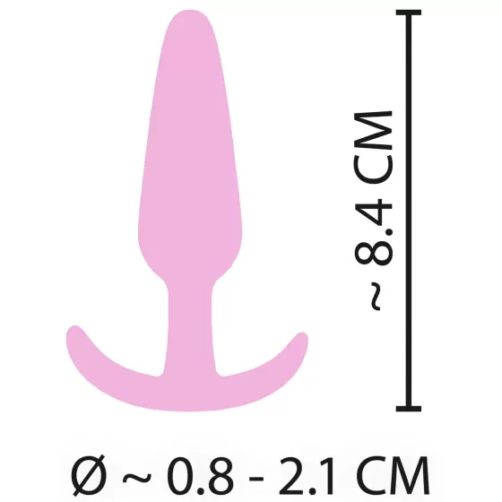 Cuties Mini Silicone Butt Plug - Pink (2.1cm)