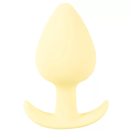 Cuties Mini Butt Plug - silicone anal plug (yellow, 3.1 cm)