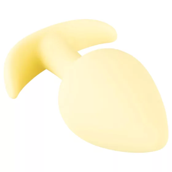 Cuties Mini Butt Plug - silicone anal plug (yellow, 3.1 cm)