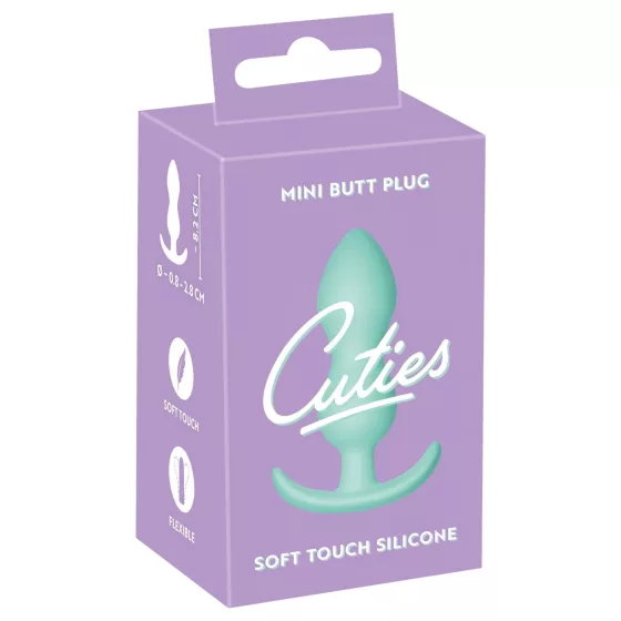 Cuties Mini Butt Plug - Silicone Anal Plug - Mint (2.3cm)