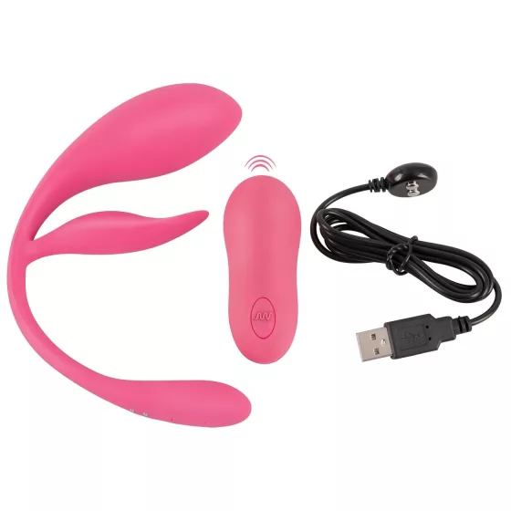 / SMILE - wearable rechargeable vibrating love egg with remote control (pink)