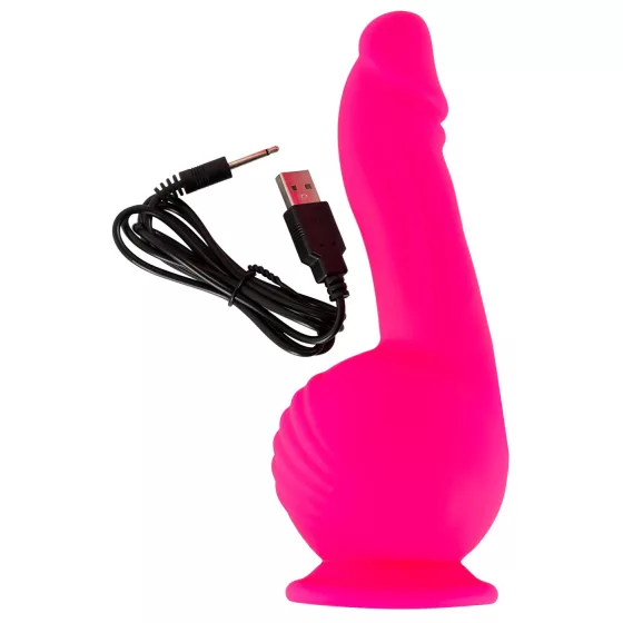 SMILE Powerful - Rechargeable Dual-Motor Suction Cup Vibrator (Pink)