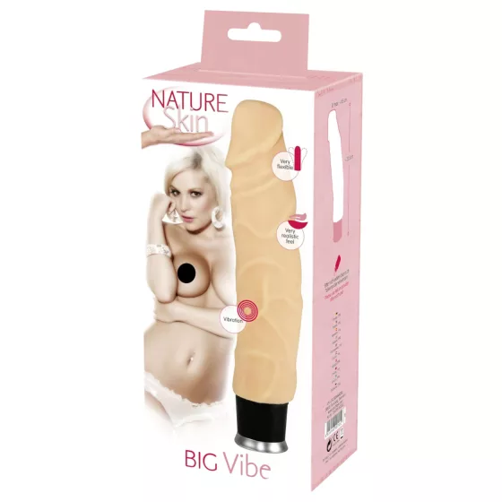 Nature Skin - Realistic Vibrator - Natural (23cm)