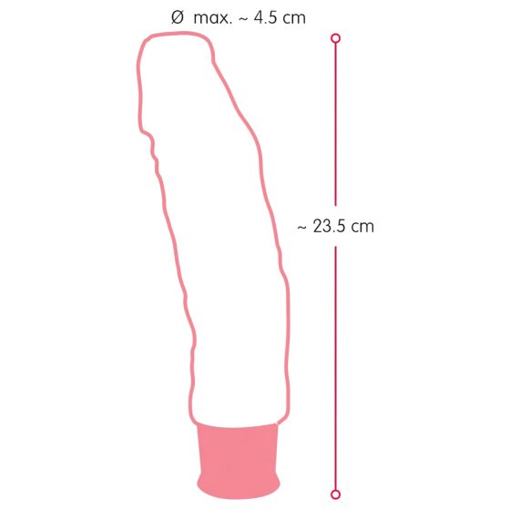 Nature Skin - Realistic Vibrator - Natural (23cm)
