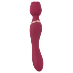 You2Toys Rosenrot - Rechargeable Rose Wand Vibrator (Red)