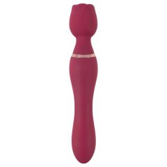 You2Toys Rosenrot - Rechargeable Rose Wand Vibrator (Red)
