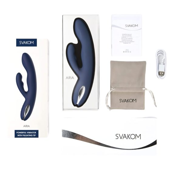 Svakom Aylin - Rechargeable Pulsing Clitoral Vibrator (Blue)