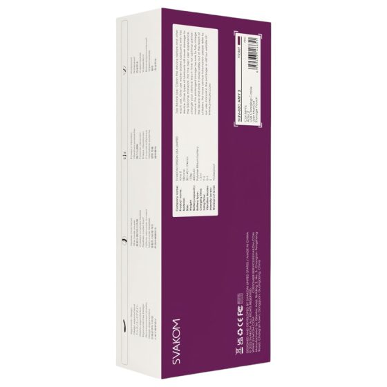 Svakom Amy 2 - Rechargeable, Waterproof G-Spot Vibrator (Purple)