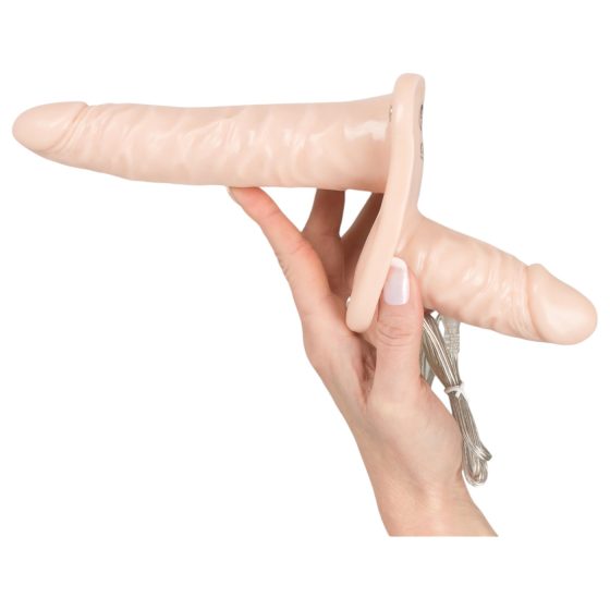 You2Toys - Strap-On Duo Vibrator - Natural