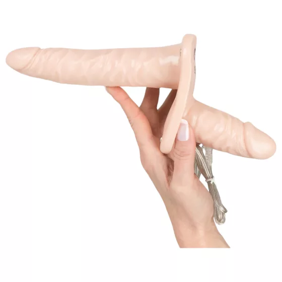 You2Toys - Strap-On Duo Vibrator - Natural