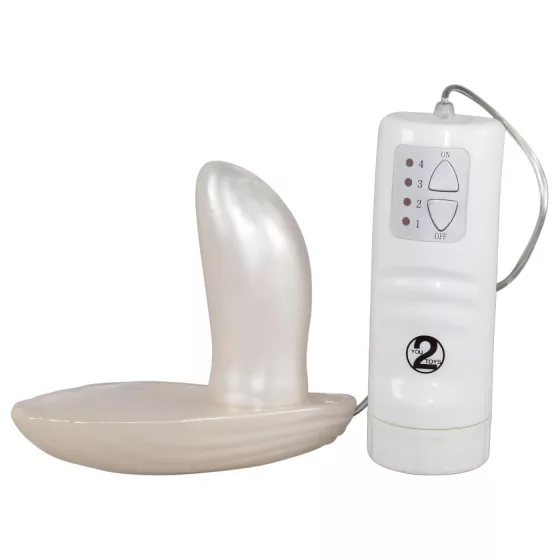 You2Toys - Shell Strap-On Vibrator (White)