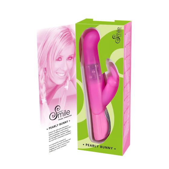 SMILE Pearly Bunny - Beaded Vibrator (Pink)