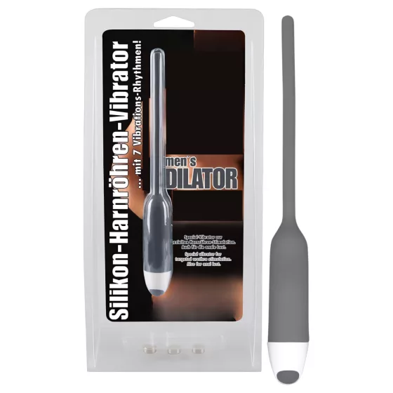 You2Toys - Silicone Vibrating Dilator (Gray, 6mm)