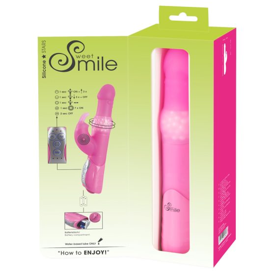 SMILE Pearly Rabbit - Beaded Vibrator (Pink)