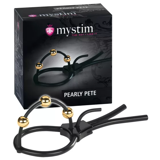 Mystim Pearly Pete - Electro Stimulation Penis Ring