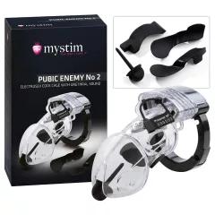 Mystim Pubic Enemy No 2 - Electro Male Chastity Cage