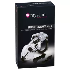 Mystim Pubic Enemy No 2 - Electro Male Chastity Cage