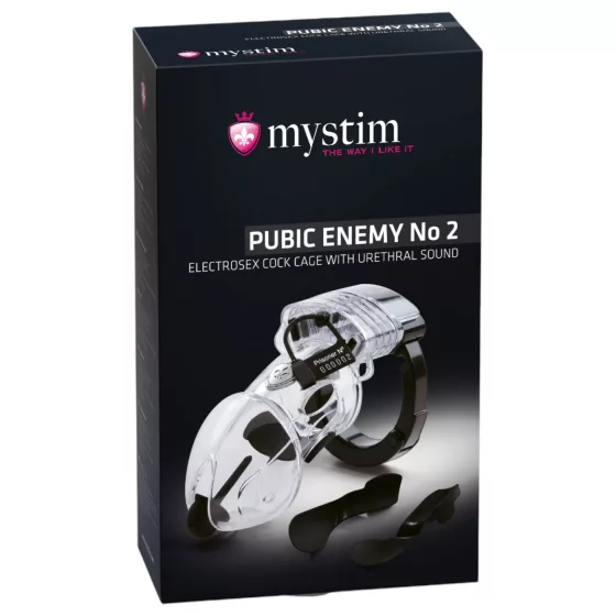 Mystim Pubic Enemy No 2 - Electro Male Chastity Cage