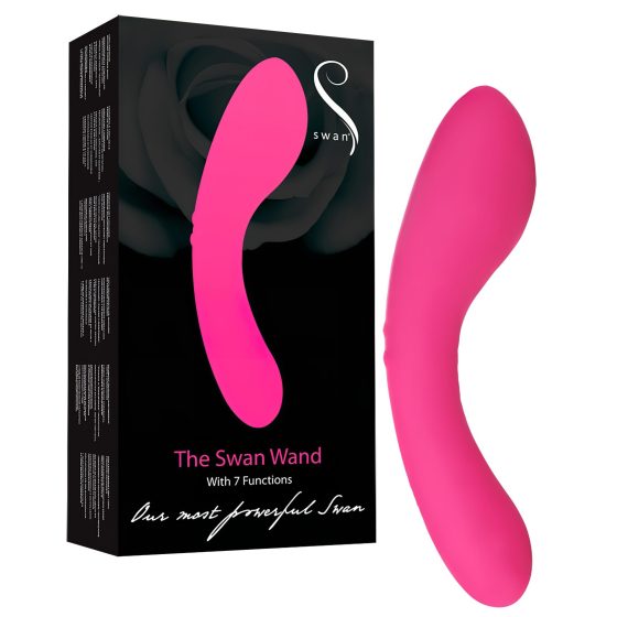 The Swan Wand - Rechargeable Massager Vibrator (Pink)