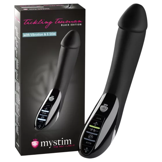 mystim Tickling Truman - Electro-Stimulating Vibrator (Black)