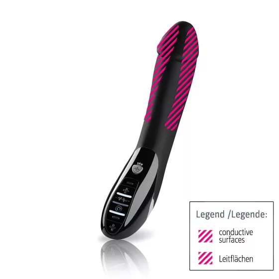 mystim Tickling Truman - Electro-Stimulating Vibrator (Black)