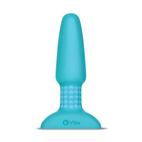 b-Vibe - Rechargeable Beaded Anal Vibrator (Turquoise) 