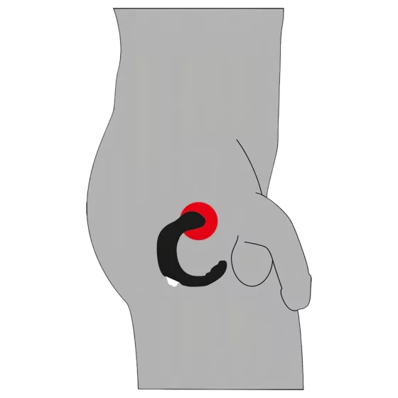 Rebel - Curved Prostate Massager (Black)