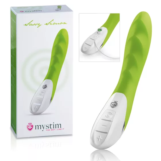 Mystim Sassy Simon - Dual Motor Vibrator (Green)