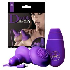 Double - nipple vibrator - 1 pair (purple)