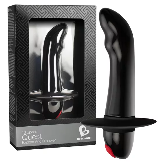 Quest - Beginner's Prostate Massager with 10 Vibration Modes (Black)