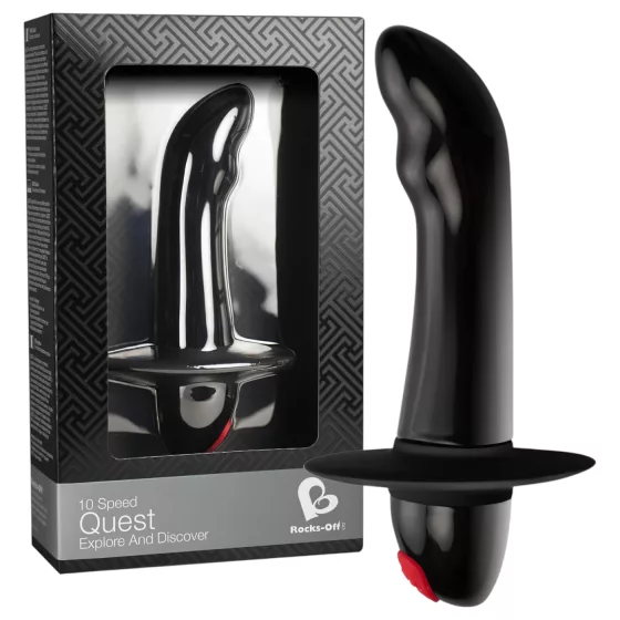 Quest - Beginner's Prostate Massager with 10 Vibration Modes (Black)