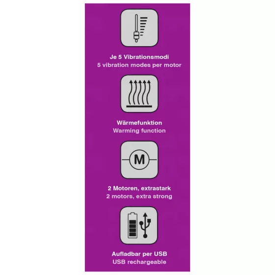 Javida - warming clitoral vibrator (purple)