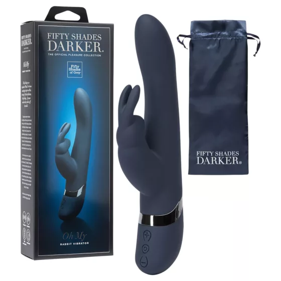 Fifty Shades Darker Oh My Rabbit Vibrator - G-spot and clitoral vibrator (blue)