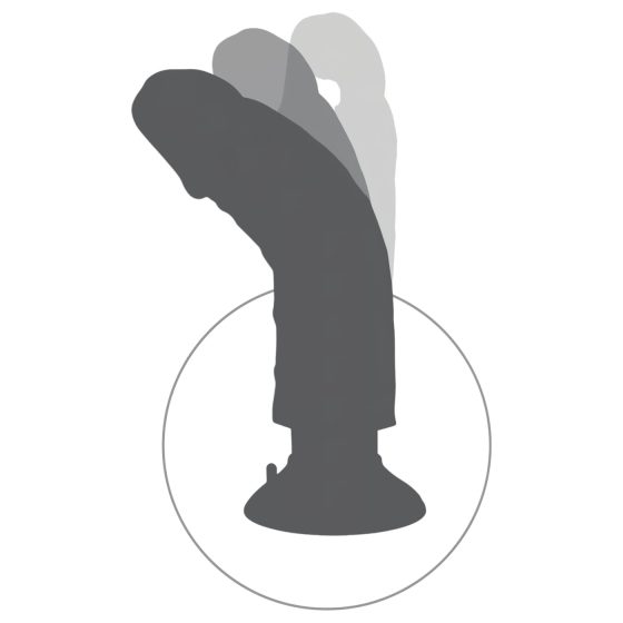 King Cock 7 Suction Cup Vibrator (18 cm) - Natural"