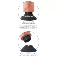 King Cock 10 Suction Cup Vibrator (10) - Natural"