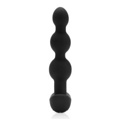 b-Vibe - triple beaded, rechargeable anal vibrator (black)
