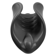 PDX Elite - silicone penis vibrator (black)