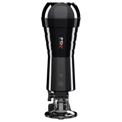   PDX Cock Compressor - Suction & Vibrating Pussy Masturbator (Black)