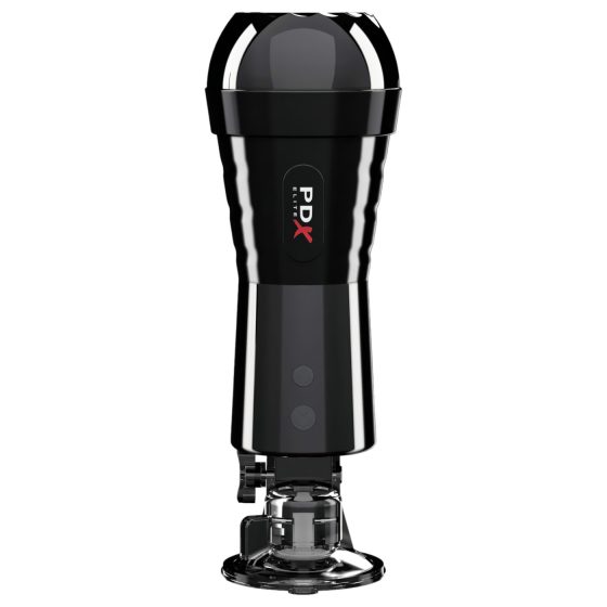 PDX Cock Compressor - Suction & Vibrating Masturbator (Black)