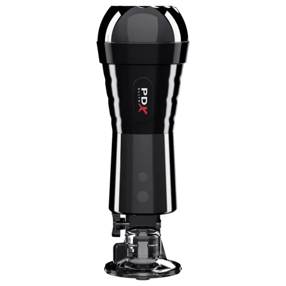 PDX Cock Compressor - Suction & Vibrating Pussy Masturbator (Black)