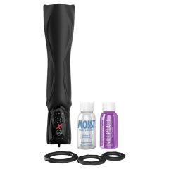   PDX Roto-Teazer - Waterproof Rotating Vibrating Stroker (Black)